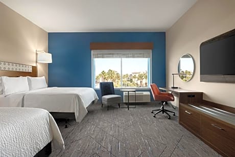 Standard Queen Room with Two Queen Beds and Mobility Accessible Roll-In Shower