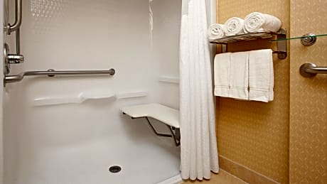Standard Queen Room with Two Queen Beds and Mobility Accessible Roll-In Shower