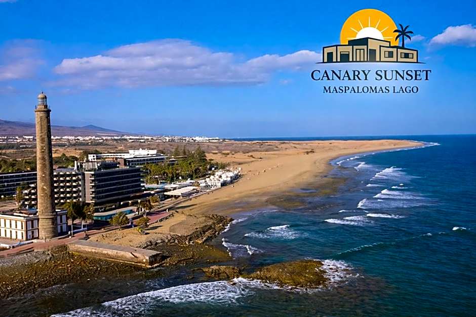 Maspalomas Lago Canary Sunset