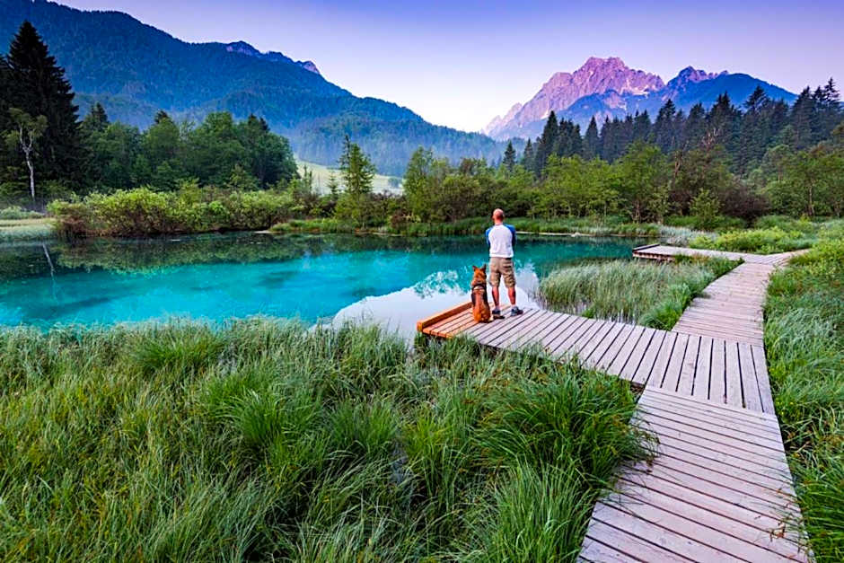 Fully equipped SIX BEDROOM HOUSE 15 kilometers from Lake Bled - with a terrace, garden, playground, and parking