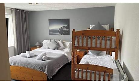 1 double and 1 full size bunk bed