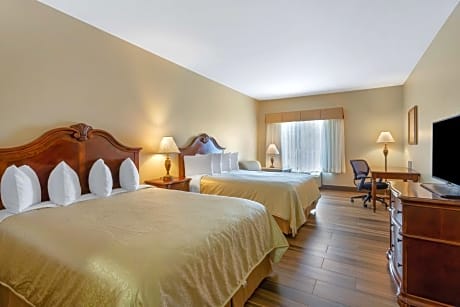 2 Queen Beds, Non-Smoking, Pet Friendly Room, 32-Inch Flat Television, High Speed Internet Access, M