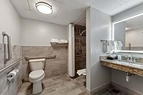 Queen Room with Roll-In Shower - Mobility Accessible/Non-Smoking