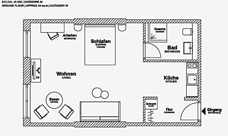 Extra Smart Apartment with One Queen Bed