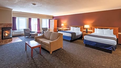 Suite-2 Queen Beds  Non-Smoking  Whirlpool  Fireplace  Continental Breakfast