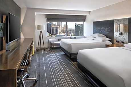 Queen Room with Two Queen Beds and City View