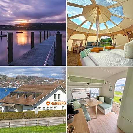 Strandbad Steckborn mit Herberge, Camping & Glamping