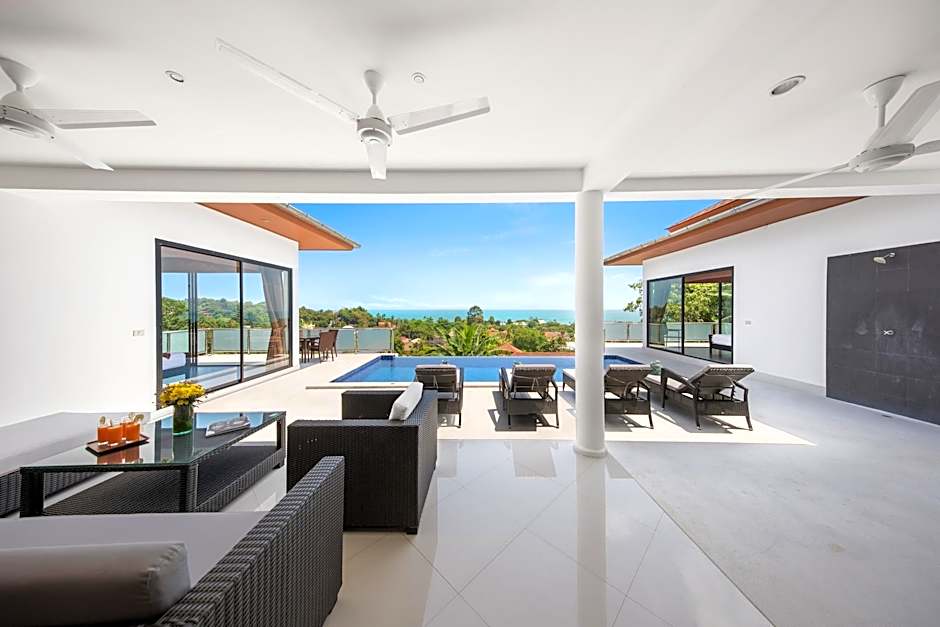 Sunny Banks - Modern Sea View 4 Bed Pool Villa