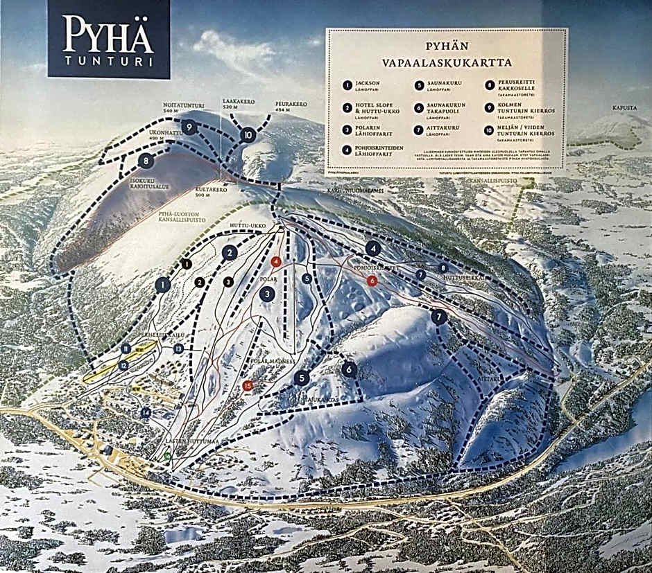 Kultakero Northern Sky, 3BR Penthouse with Jacuzzi 128m2