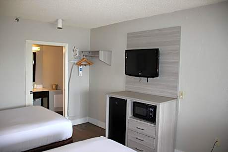 Double Room with Two Double Beds and Balcony - Non-Smoking