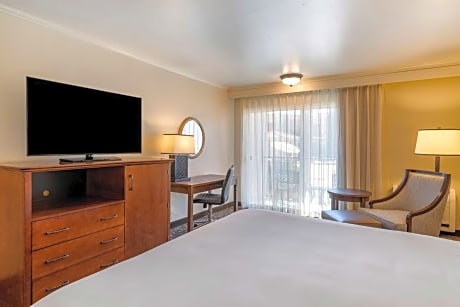 1 King Bed, Non-Smoking, Balcony, High Speed Internet Access, Refrigerator, Coffee Maker, Iron And I