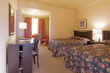 Double Room with Two Double Beds - Garden View