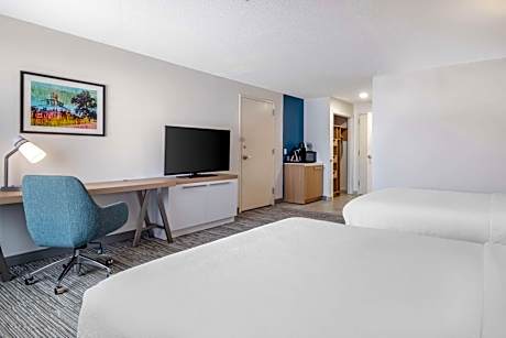 Double Room with Two Double Beds and Roll-In Shower - Mobility and Hearing Access