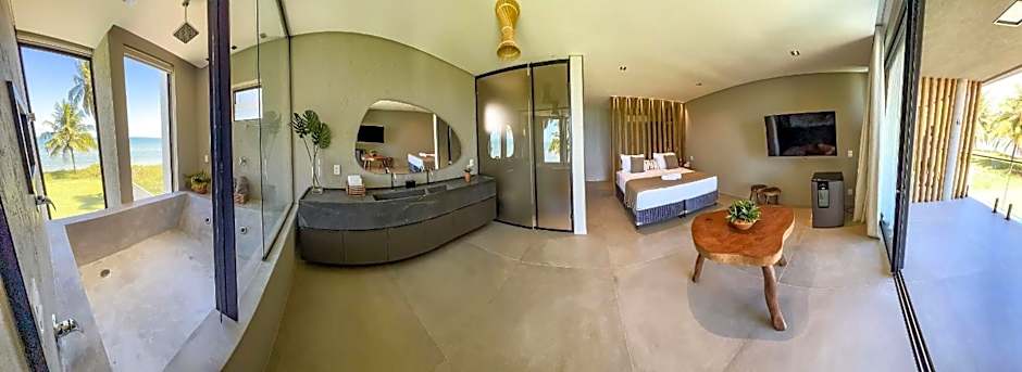 Casa Waua | PÉ NA AREIA, rooftop, borda infinita