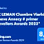 # Prix "Travellers Awards 2023 et 2024" LAC LEMAN Chambre habitant Velos Viarhôna Geneve Annecy