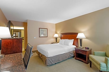 Accessible - 1 Queen - Mobility Accessible, Roll In Shower, Microwave And Mini-Refrigerator, Wi-Fi, Non-Smoking, Full Breakfast