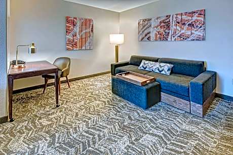 King Suite with Specialty Bathtub and Trundle Sofa