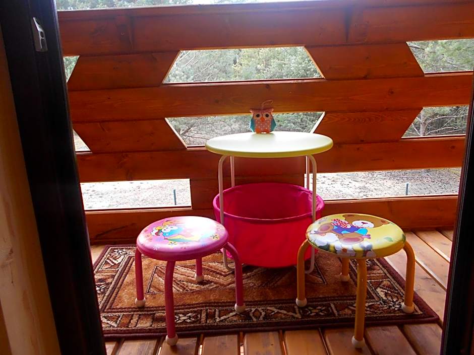 Domki Borowiackie nad brzegiem jeziora