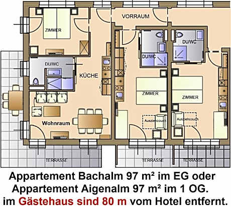 Three-Bedroom Apartment with Balcony