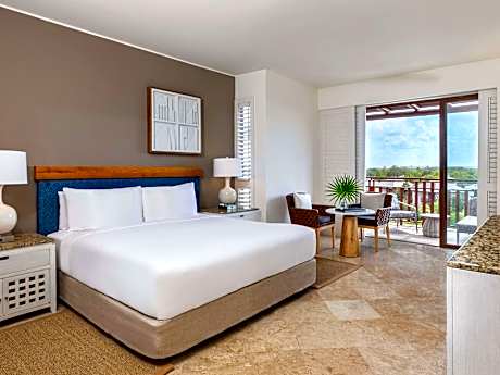 FAIRMONT VIEW 1 KING, 426sf,40sm panoramic resort view bath with soaking tub & separate shower