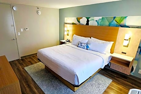 1 King Bed Mobility Accessible Room Smoking