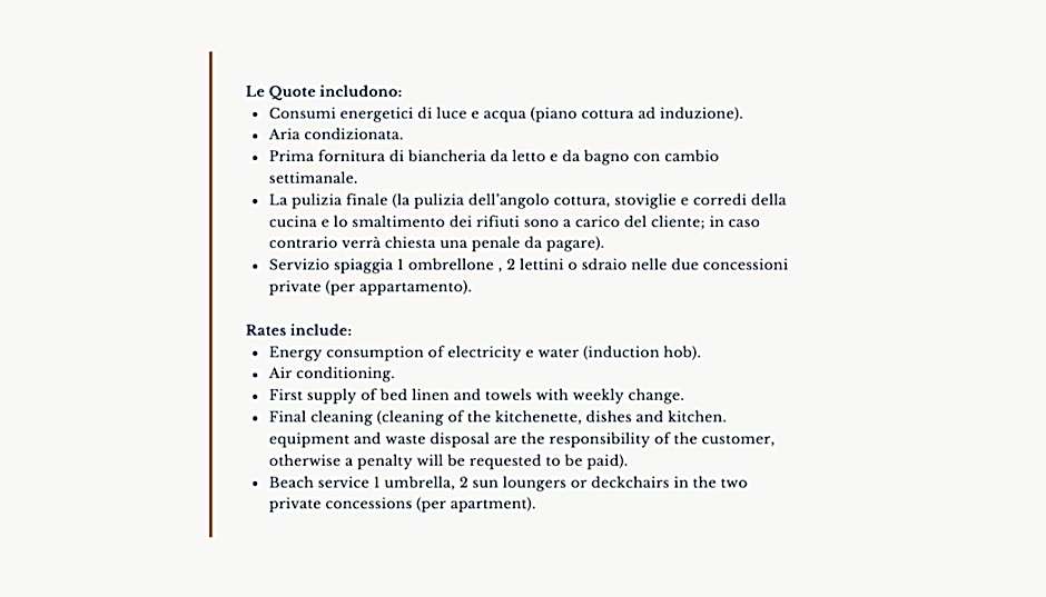 Residence with private beach in Marinella