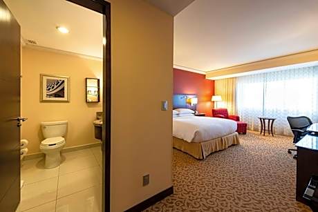 Junior Suite, Executive lounge access, 1 Bedroom Junior Suite, 1 King to 1 King Suite, City view