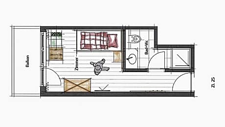 Single Room with Bathroom