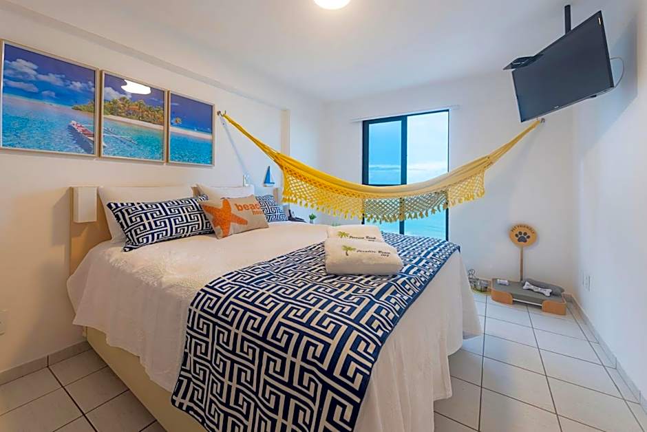 Vista Mar da PRAIA de PONTANEGRA 2 quartos Wifi 55 MB capacidade para até 6 pessoas e PET friendly