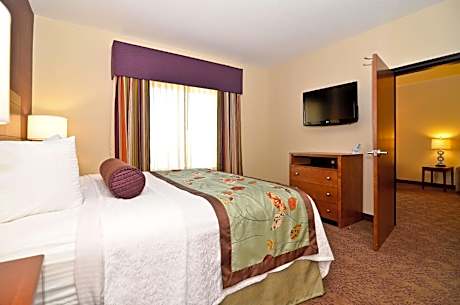 Suite-1 King Bed, Non-Smoking, Separate Bedroom, Conference Table, 37-Inch LCD TV, Sofabed, Full Bre