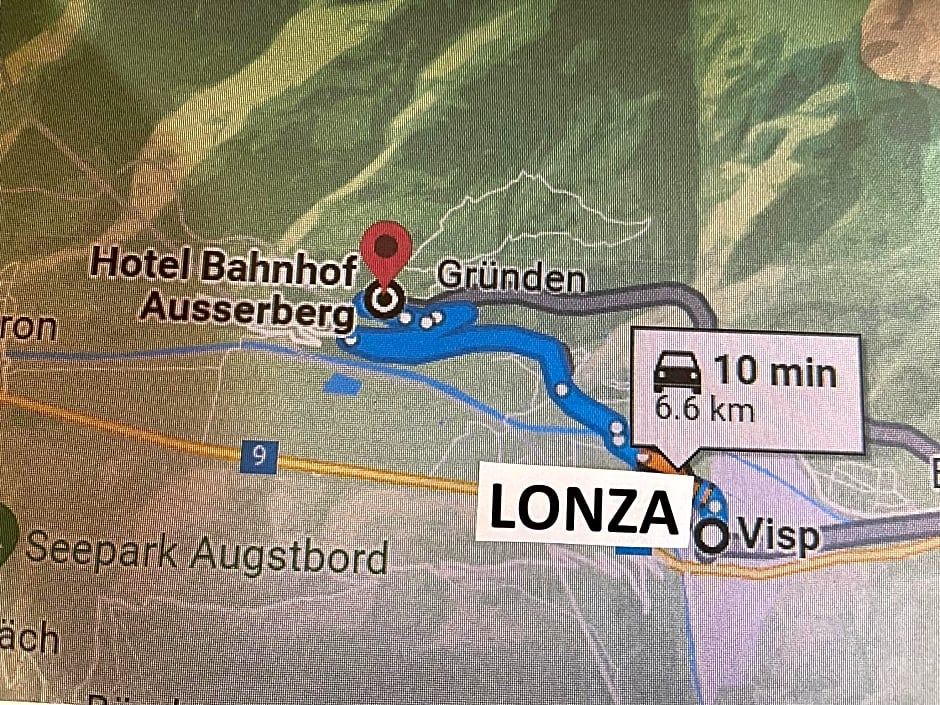 Berg - Hütte beim H O T E L Bahnhof Ausserberg