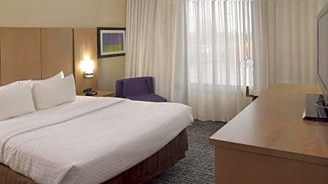 Standard Queen Room with Communications Accessible Roll-In Shower