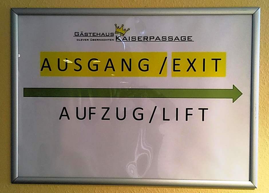 Gästehaus Kaiserpassage- Ihr Cityhostel