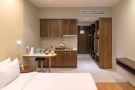 Studio Apartment (Late Check-Out upto 2 hours (subject to availability) and 20% off on Dinner)