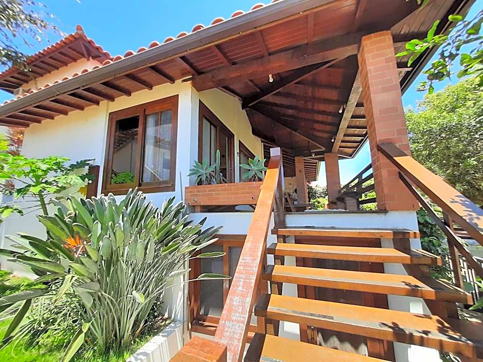 3Suítes, piscina e vista do mar em condomínio pé na areia - pátio compartilhado