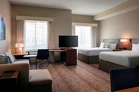 Queen Studio with Two Queen Beds and Sofa Bed