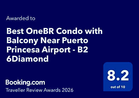 OneBR Condo with Balcony Near Puerto Princesa Airport - B2 6Diamond