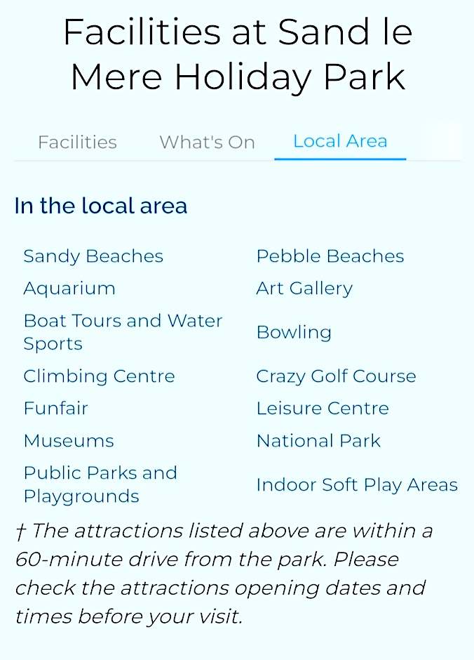 Tunstall view Caravan Holidays at Sand le Mere