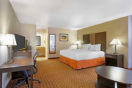 1 KING BED,NSMK,SOFABED,WIFI,REFMIC,COFMKR,DVD,CONTINENTAL BREAKFAST