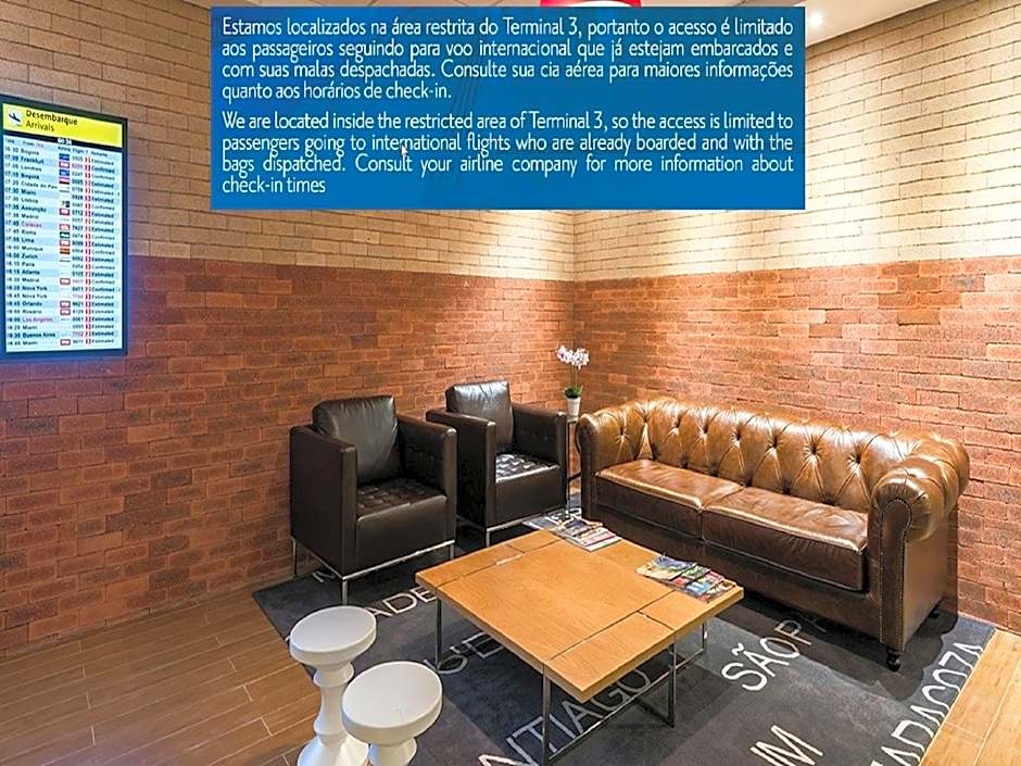 TRYP BY WYNDHAM São Paulo Airport - Hotel de Transito Terminal 3 -Lado Ar - Área restrita á passageiros já embarcados - Piso 1
