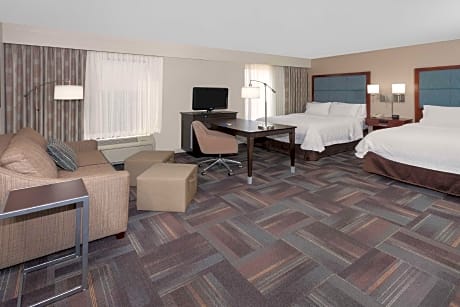 2 Queen Mobility Access Tub Suite Nonsmoking