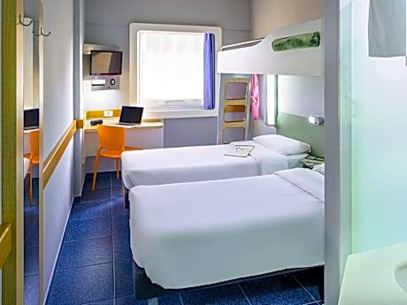 Twin Room with Two Single Beds and Bunk Bed