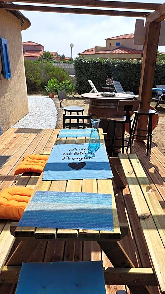 Barcarès entre mer et étang joli mas rénové classé idéal grande famille 6-8 couchages