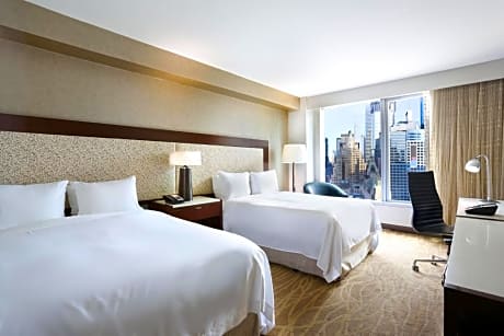 Premium Double Room with Two Double Beds and Midtown View