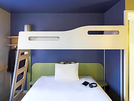 Room with Double Bed and Bunk Bed