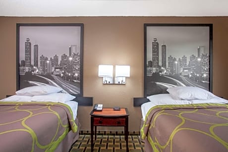 2 Double Beds Smoking