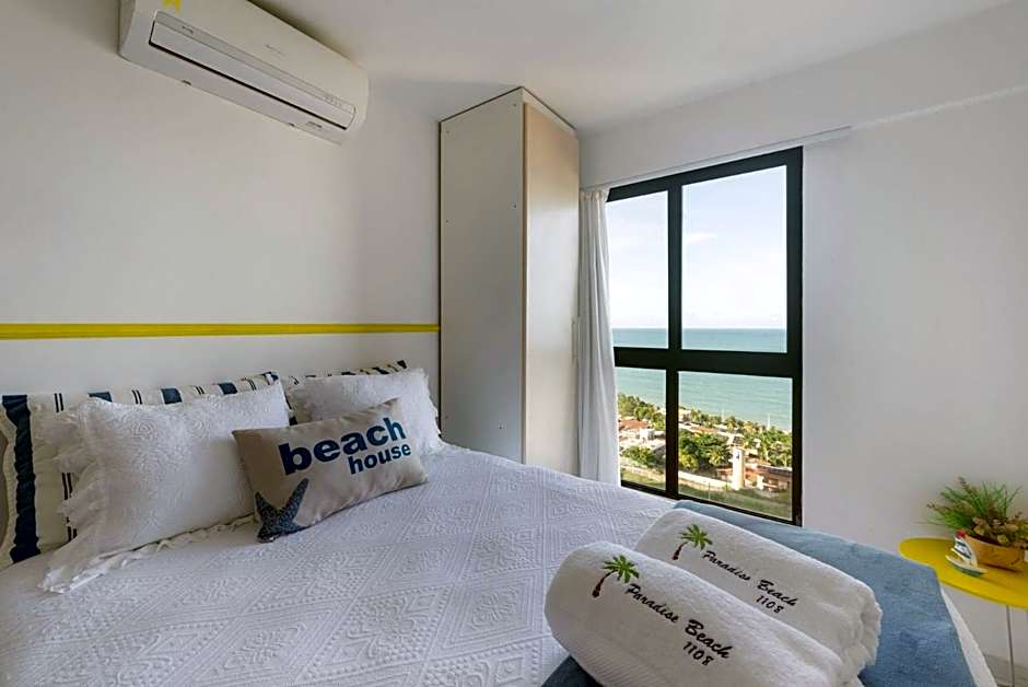 Flat com 2 quartos - Vista Morro do Careca - 250m Mar e Garagem