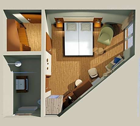 Superior Double Room with Infrared Cabin and Balcony