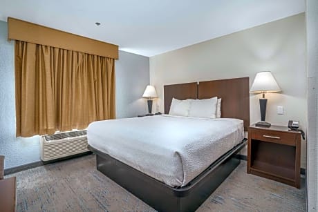 1 KING BED,NSMK,PILLOW,MICRFG,DESK,HISPD,COFMKR,FULL BREAKFAST