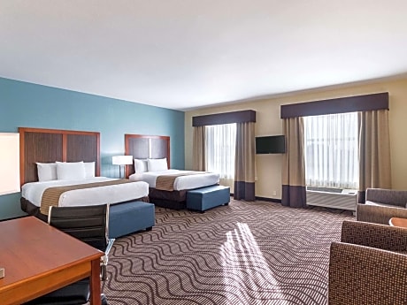 Deluxe Queen Room with Two Queen Beds and Roll-In Shower - Mobility/Hearing Accessible - Non-Smoking